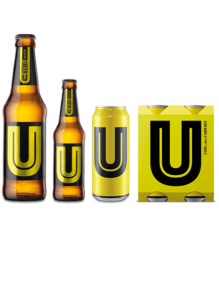 Beer Lager Logo - ยู เบียร์