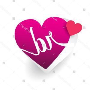 Heart Shaped Letters Logo - Letter Dr Rd Initial Alphabet Logo