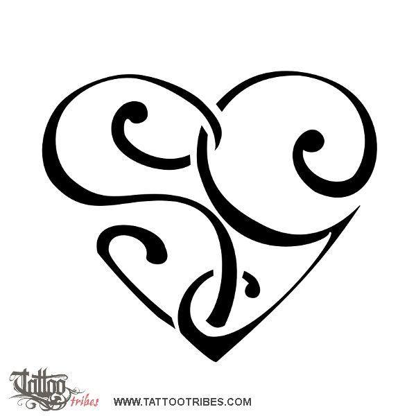 Heart Shaped Letters Logo - S+G heart This heartigram shaped by the letters S+G was requested by ...