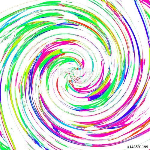 Blue and Green Swirl Logo - Colorful Swirl of Paint Multicolor Ink Spiral Splatter Design with ...
