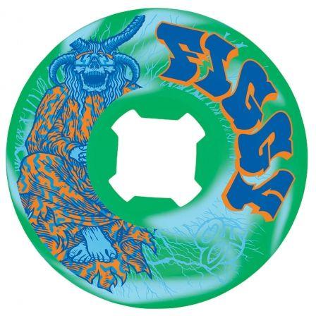 Blue and Green Swirl Logo - OJ Wheels: 54mm Figgy Lightning Original Blue Green Swirl HRD EDGE ...