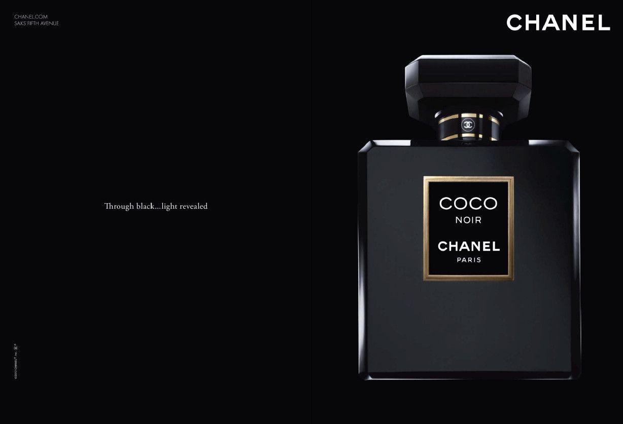 Gabrielle Chanel Paris Logo - Advert of the fragrance Coco Noir(2014) by Gabrielle Chanel