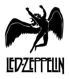 LED Zeppelin Logo - LED ZEPPELIN SWAN SONG 6X6 JDM ROCK BAND VINYL CAR TRUCK WINDOW