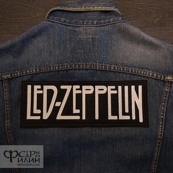 LED Zeppelin Logo - Big Back Patch Led Zeppelin logo Hard folk heavy rock band. | Etsy