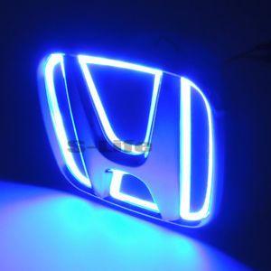Light Blue Honda Logo - Blue Auto 5D LED Car Tail Logo Light Badge Emblem For Honda Odyssey