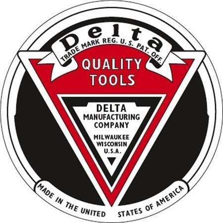 Delta Tools Logo - Delta Round Badge Timeline - Old Machinery Badges and Decals - The ...