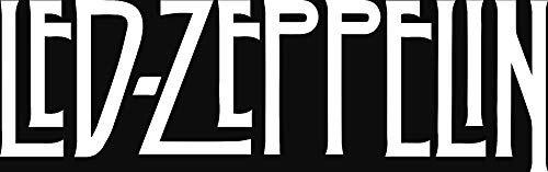 LED Zeppelin Logo - ANGDEST Led Zeppelin Logo Icon (White) Waterproof Vinyl Decal