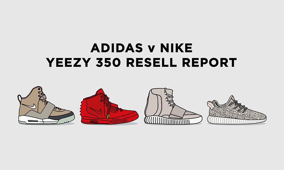 Nike Yeezy Logo - Tracking the Resell Price of Both adidas and Nike's Yeezy Sneakers ...