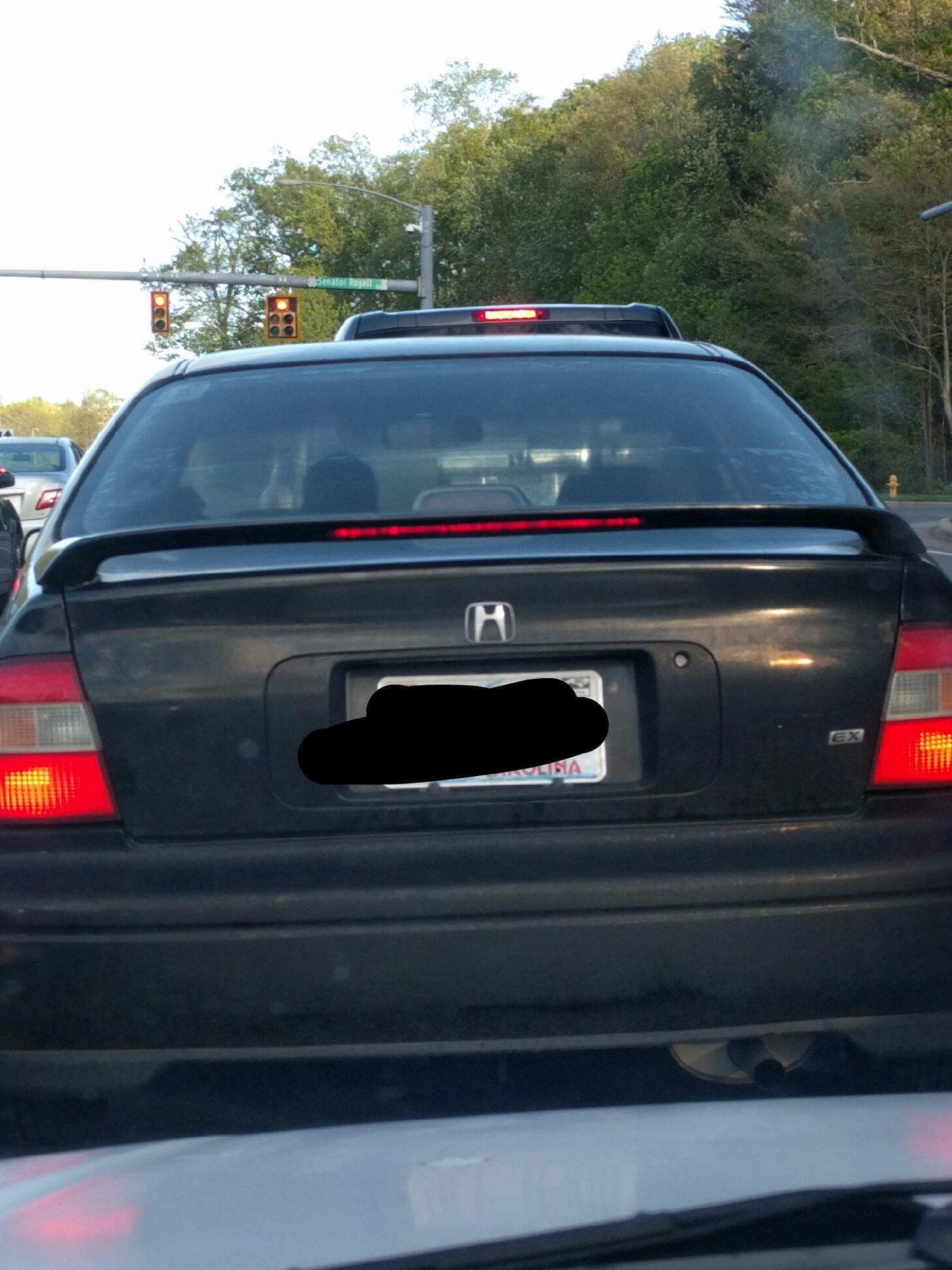 Light Blue Honda Logo - This car's Honda emblem is upside down - Imgur