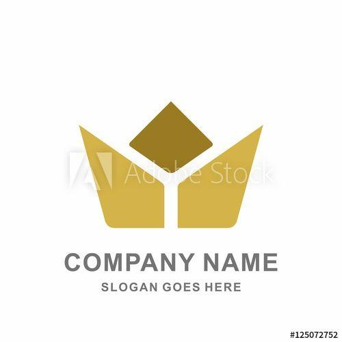 Gold Crown Company Logo - Gold Crown Jewellery Fashion Beauty Letter Y Business Company Stock