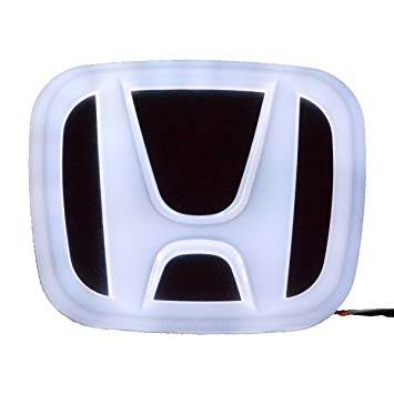 Light Blue Honda Logo - 4D LED Car Tail Logo Light Badge Lamp Emblem Sticker for HONDA 1