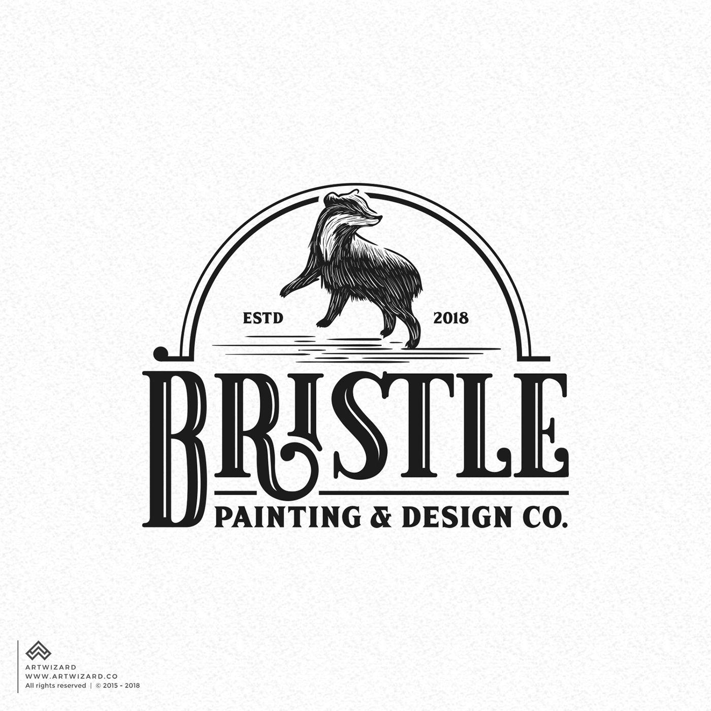 Vintage Painting Logo - Vintage Logo Design Proposal for Painting Company on Behance