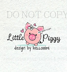 Cute Business Logo - 1231-27 pig logo, Piggy logo, cute piggy, photography logo, business ...