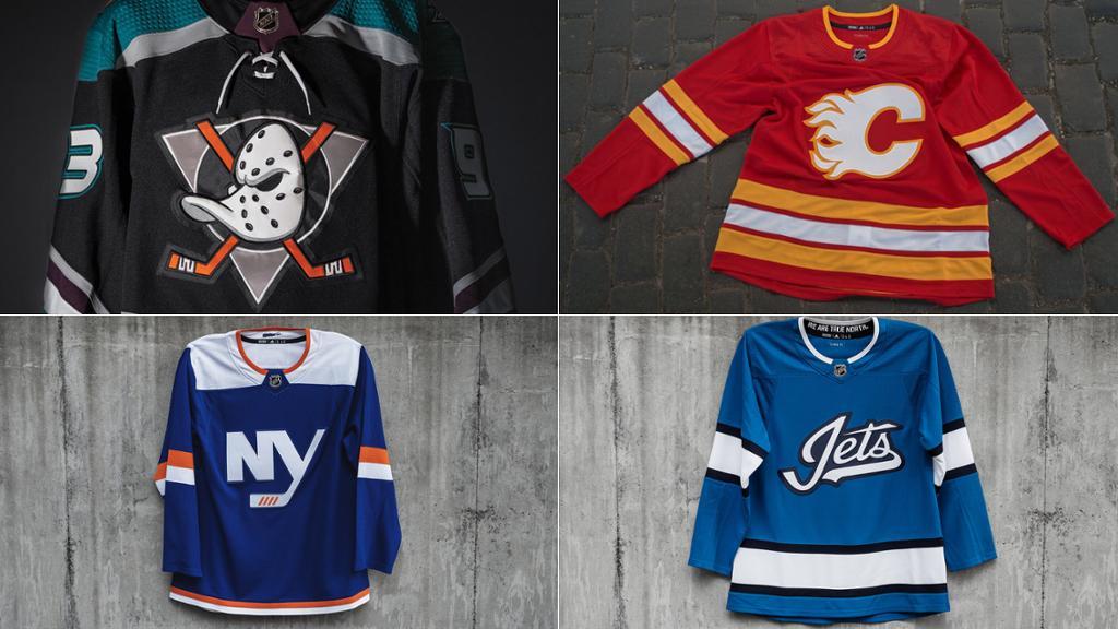10 Original NHL Teams Logo - 2018-19 NHL alternate jerseys