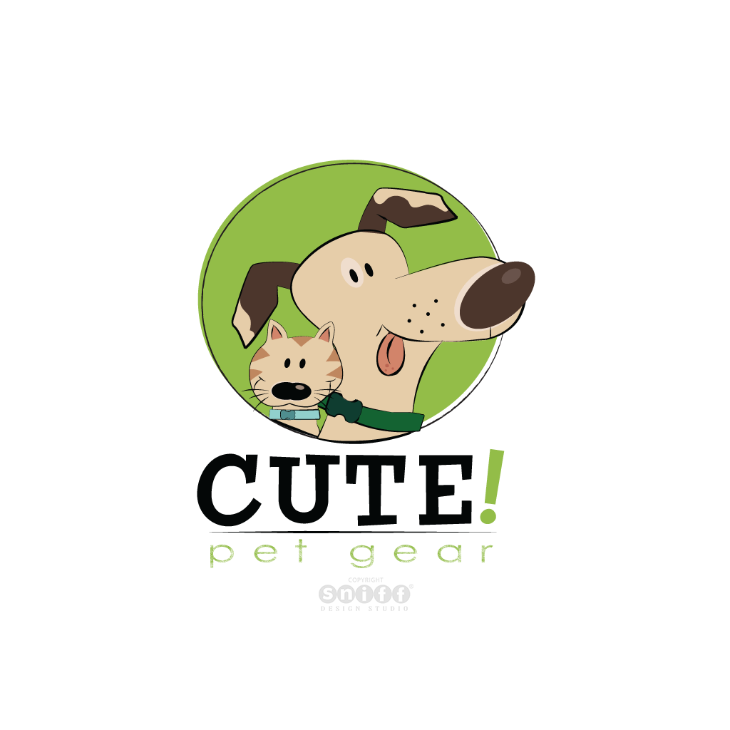 Cute Business Logo - Cute Pet Gear | Sniff Design Studio™