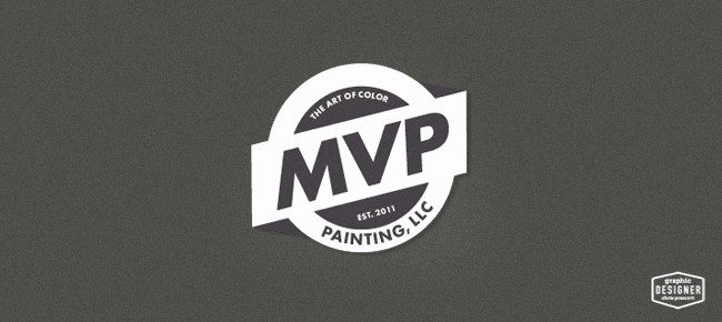 Vintage Painting Logo - MVP Painting • Painting Business Logo Design • Graphic Designer