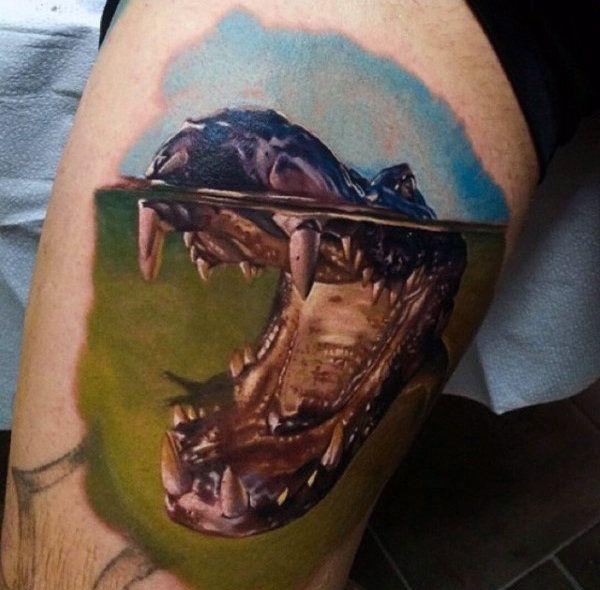 Cool Alligator Logo - Alligator Tattoo Designs For Men