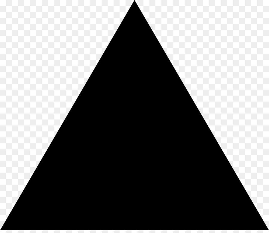 Black Triangle Pyramid Logo - Sierpinski triangle Symbol Shape Black triangle up png