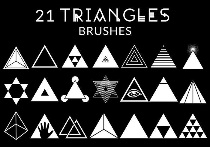 Black Triangle Pyramid Logo - Triangle Brushes. Free Photohop Brushes at Brusheezy!