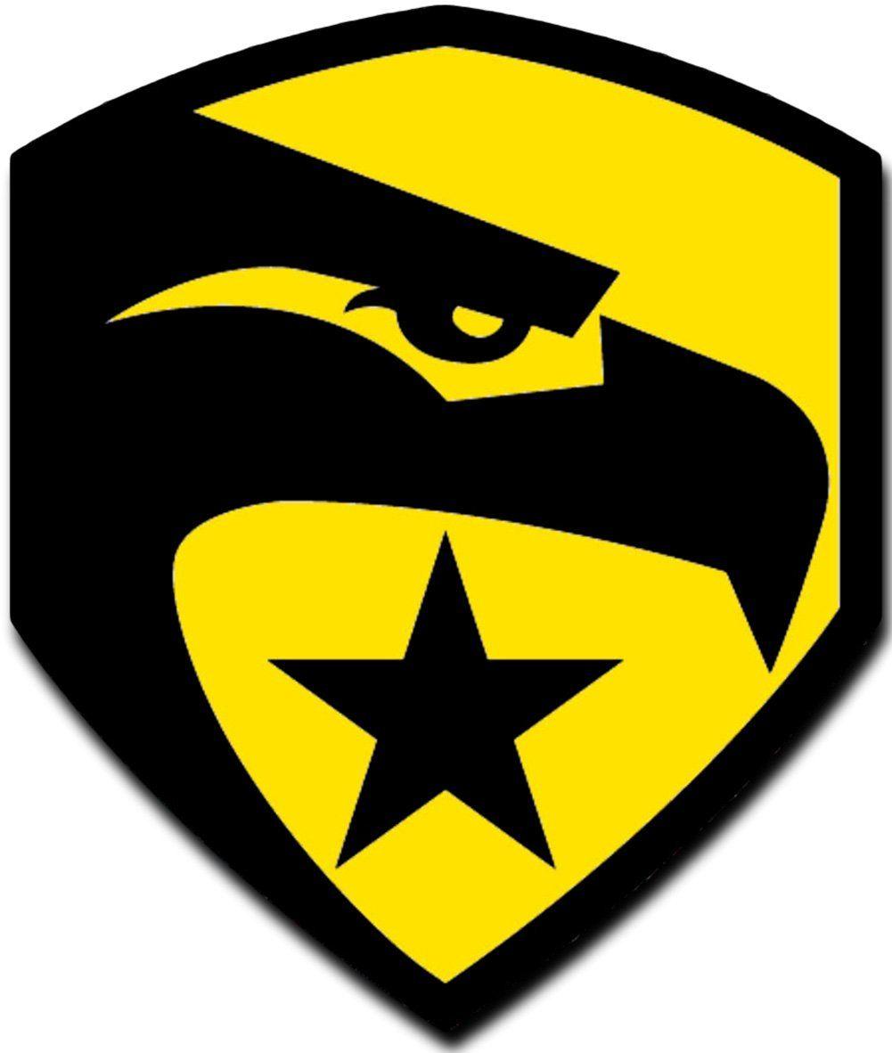 Black and Yellow Eagle Logo - Single Count Custom and Unique (3 x 3 Inches) GI Joe Eagle Logo