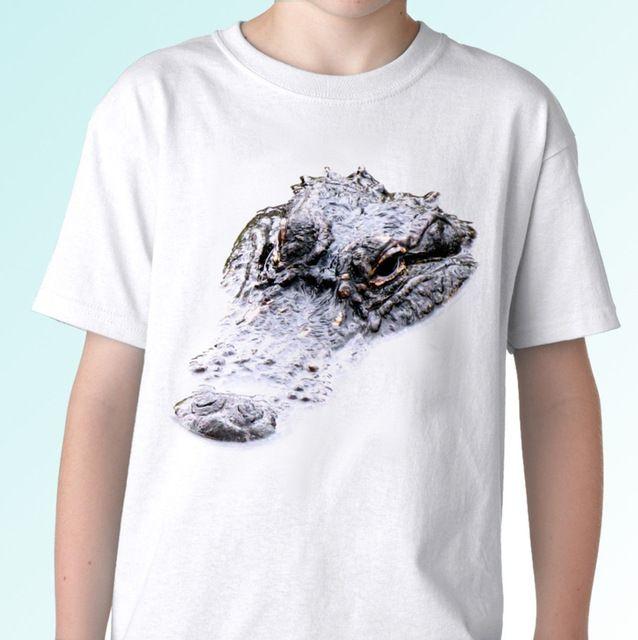 Cool Alligator Logo - Alligator white t shirt crocodile animal tee top design mens womens ...