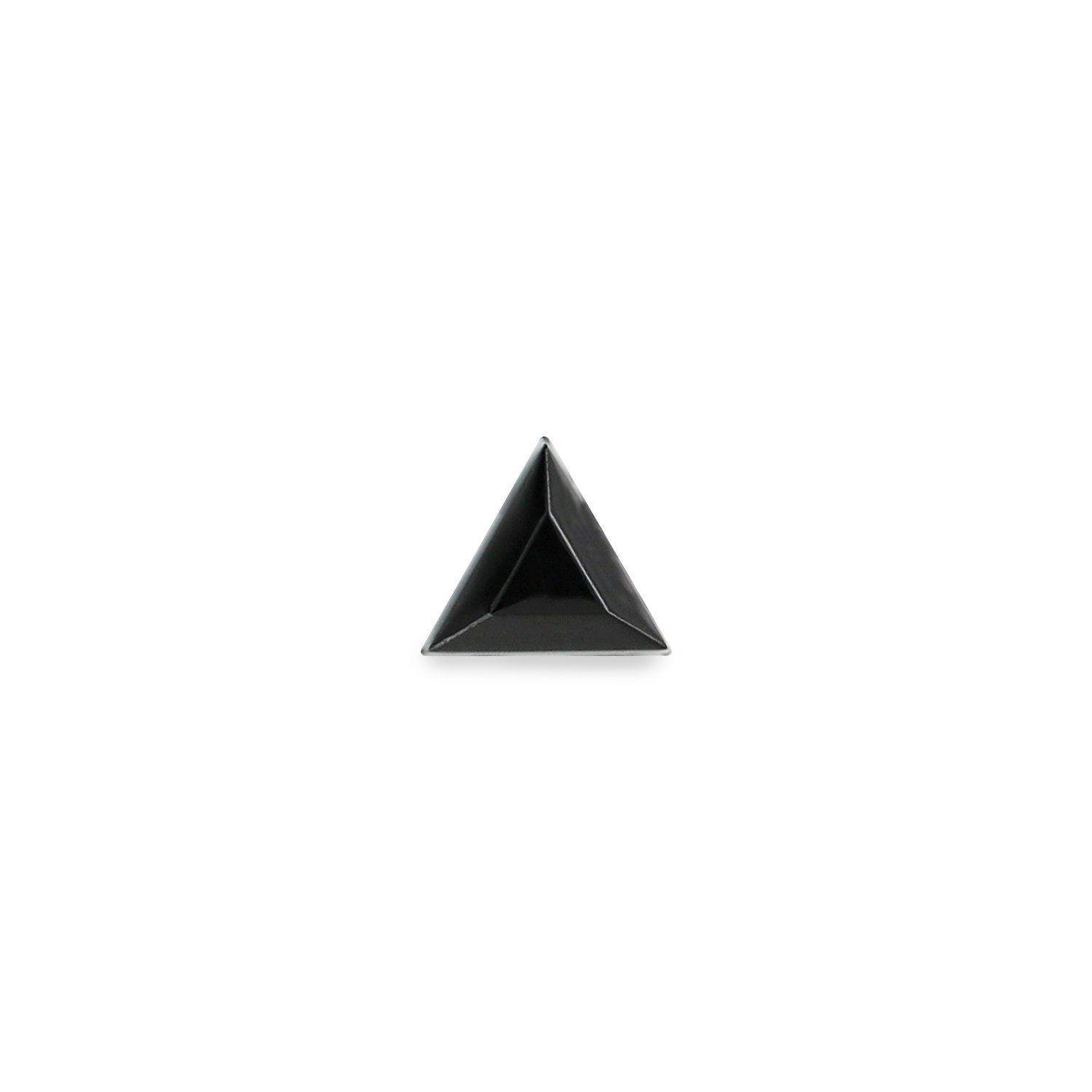 Black Triangle Pyramid Logo - Black Triangle Rhinestone - Pack of 100 – Naio Nails