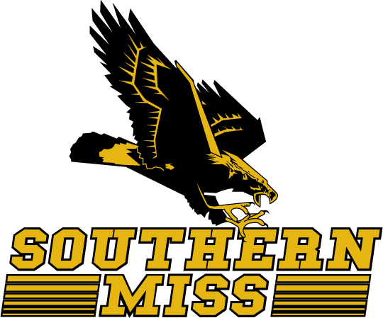 Black and Yellow Eagle Logo - Southern Miss Golden Eagles Primary Logo (1990) - Black and yellow ...