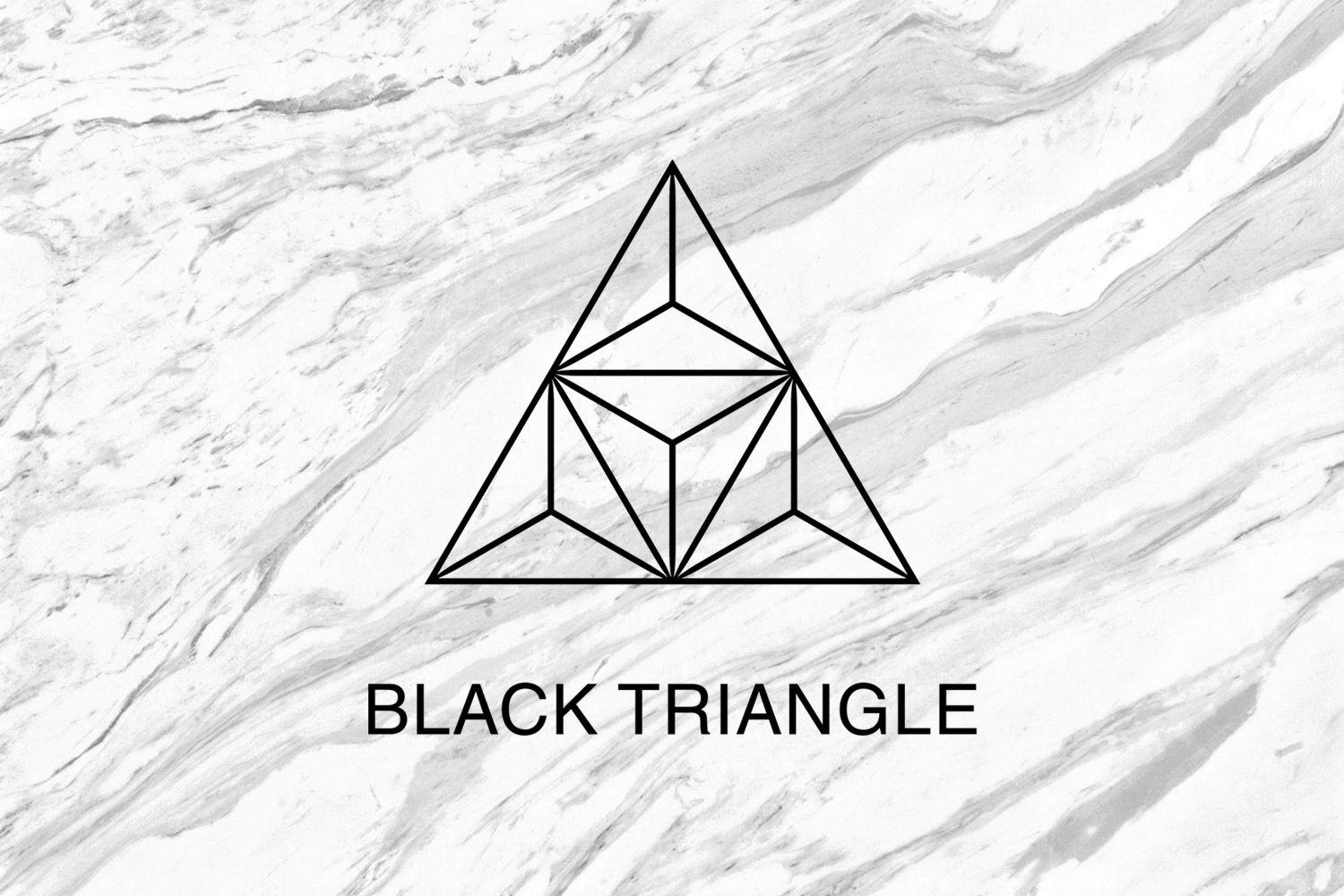 Black Triangle Pyramid Logo - Robert Bazaev