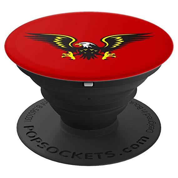 Black and Yellow Eagle Logo - Amazon.com: Black And Yellow Eagle - PopSockets Grip and Stand for ...