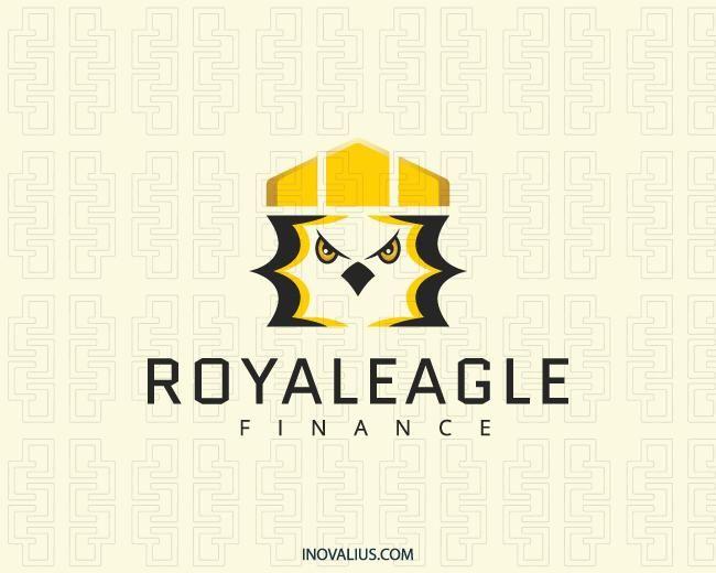 Black and Yellow Eagle Logo - Royal Eagle Logo Design