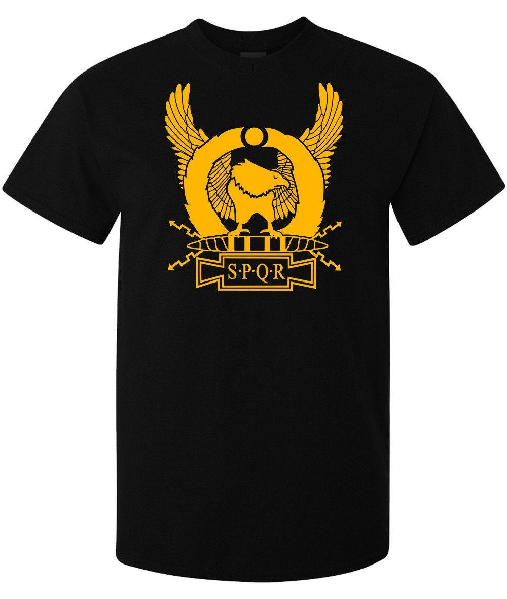 Black and Yellow Eagle Logo - Spqr Roman Empire Yellow Eagle Artwork Men'S Woman'S Available T ...