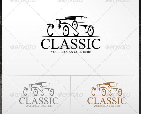 Classic Automotive Logo - 30 High Quality PSD AI Retro & Vintage Logo Templates | Web ...