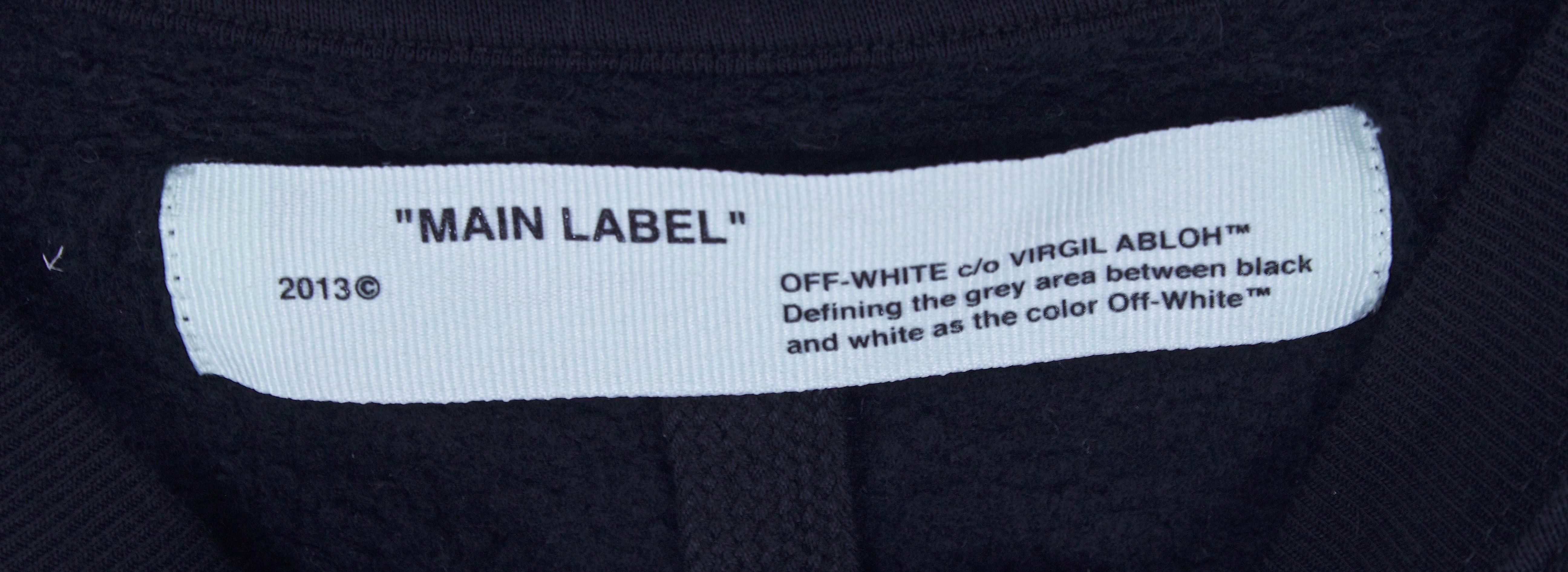 Off White Brand Flame Logo - Off White Black Diagonal Flames Crewneck Sweater