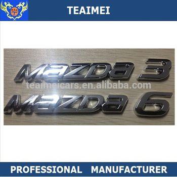 Mazda 6 Logo - Abs Plastic Car Logo Mazda 3 And Mazda 6 Letters Emblems - Buy ...