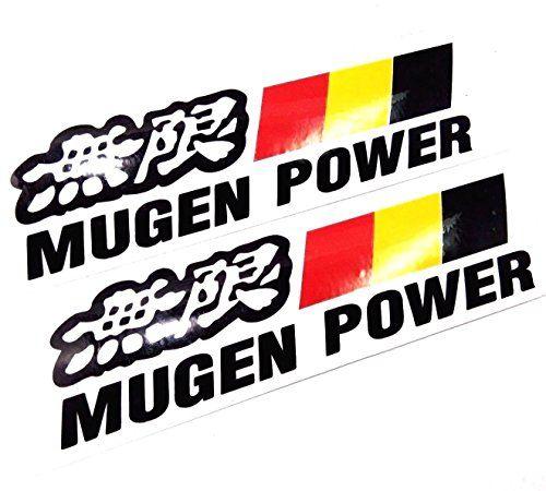 6 Letter Car Logo - 2x HONDA MUGEN POWER 6