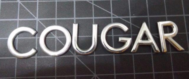 6 Letter Car Logo - SET 6 Letters - Mercury Cougar Rear Trunk Letter Emblem OEM 99 00 01 ...