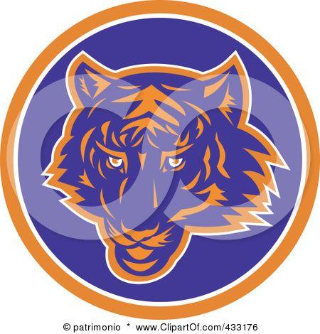 Blue and Orange Tiger Logo - Logo Designs: Tiger Logos