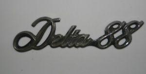 6 Letter Car Logo - VINTAGE OLDSMOBILE DELTA 88 CAR AUTO EMBLEM 6