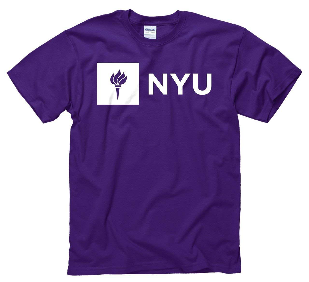 Blue Violets Logo - Amazon.com : Campus Colors NYU Violets Adult Just Logo T-Shirt ...