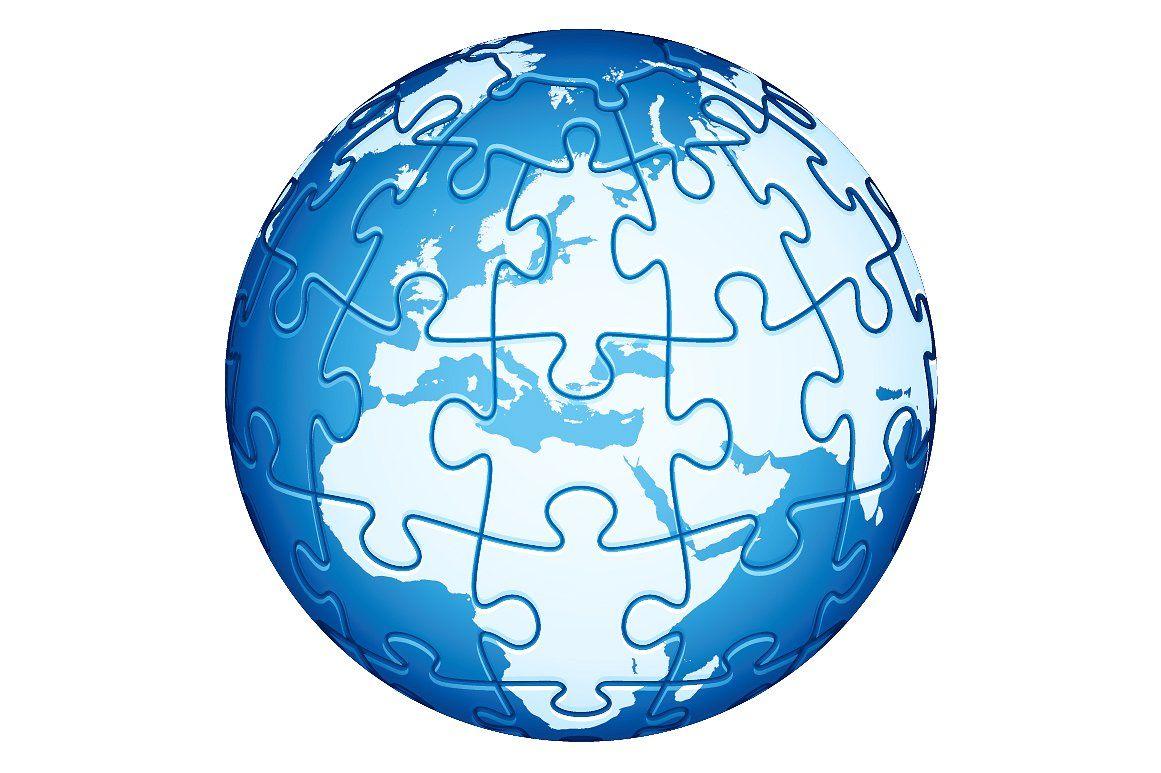 Puzzle Globe Logo - Puzzle globe Logos