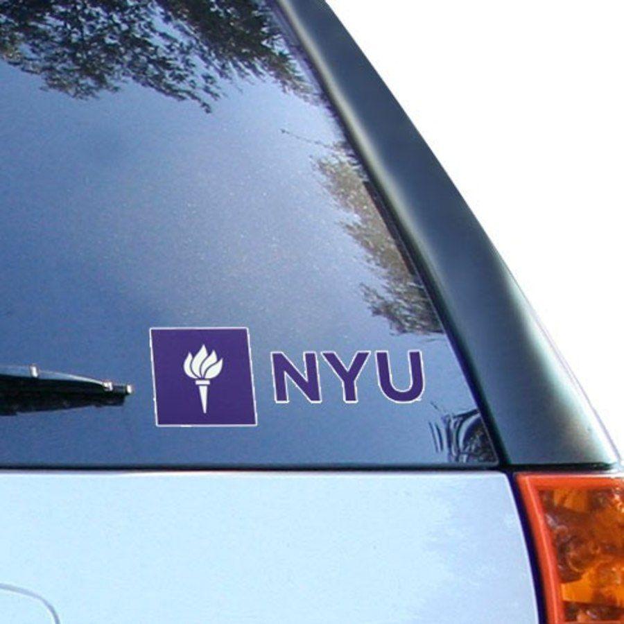 Blue Violets Logo - NYU Violets 3 x 5 Team Logo Car Decal
