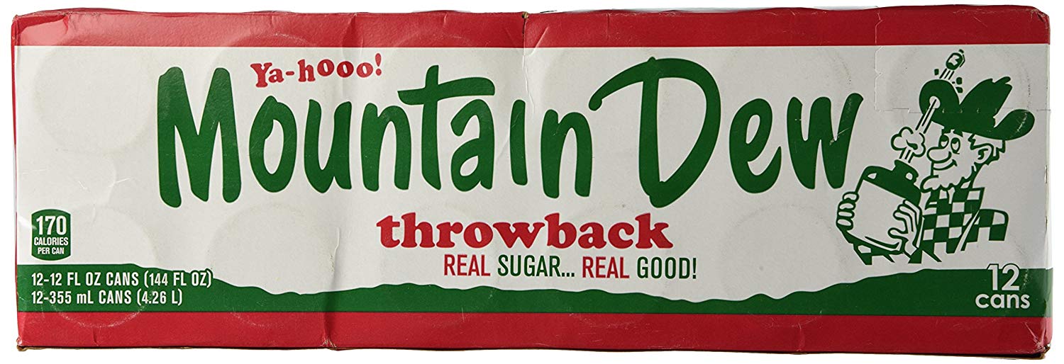 Mountain Dew Throwback Logo - Amazon.com : Mountain Dew Throwback, 12 oz Cans (Pack of 12 Cans ...