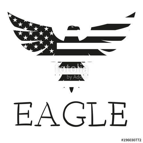 White American Eagle Logo - American Eagle. the eagle's logo. emblem on the shirt Stock image