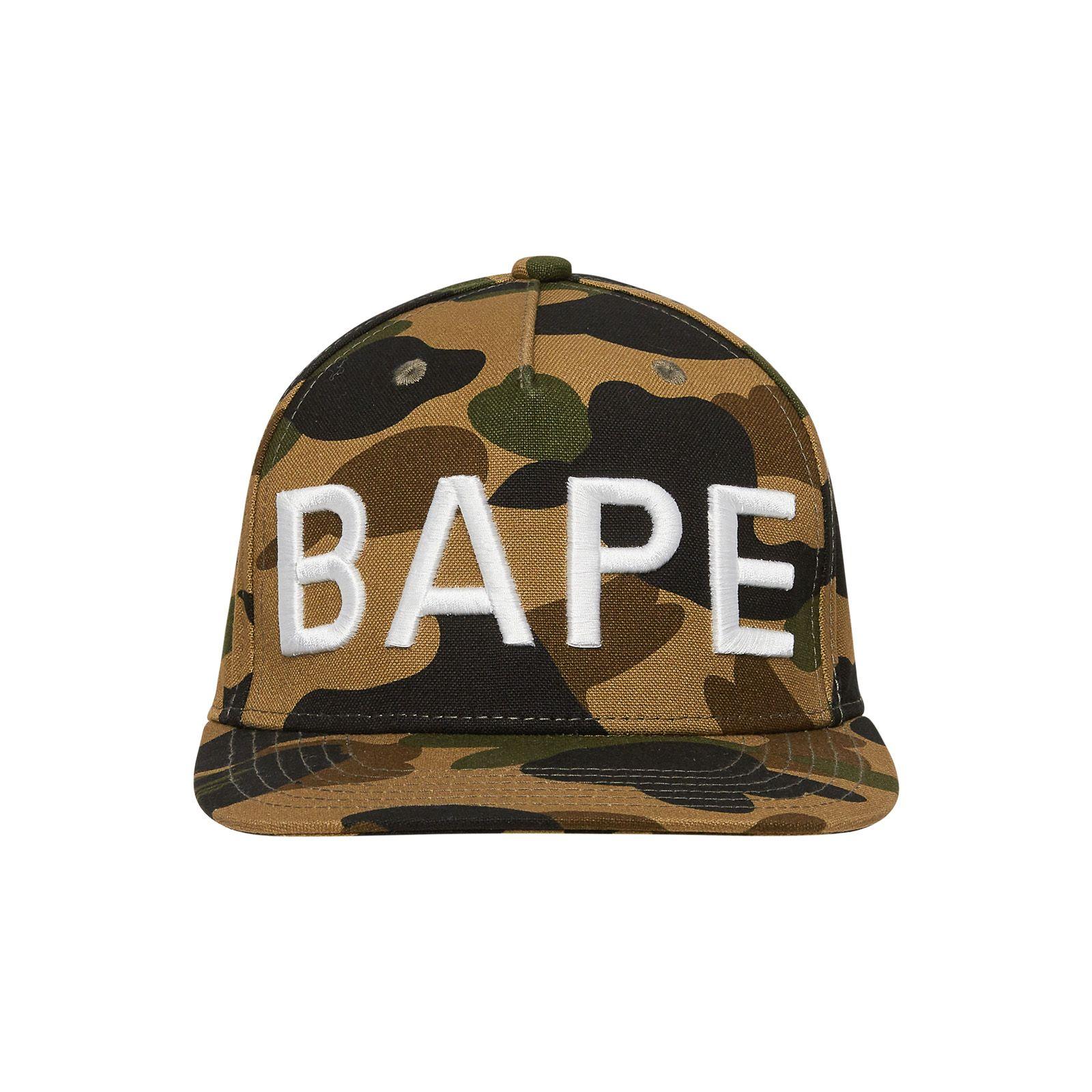 Brown Camo BAPE Logo - A Bathing Ape 1st Camo Bape Snap Back Cap Jam Socialism