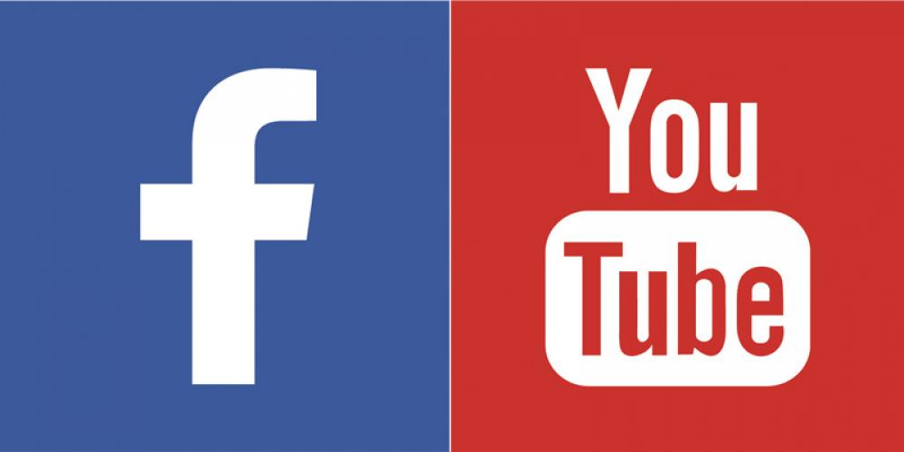 Facebook YouTube Logo - Youtube and facebook Logos