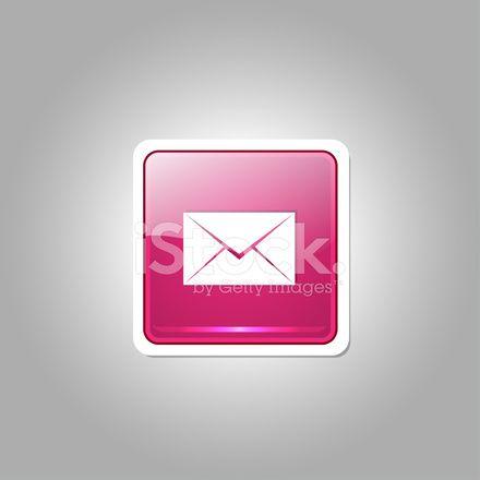 Pink Phone email Logo - Email Square Vector Pink Web Icon Button Stock Vector - FreeImages.com