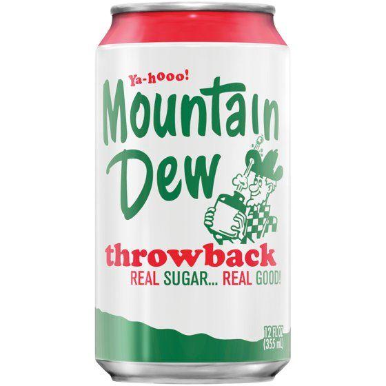 Mountain Dew Throwback Logo - Mountain Dew Throwback Soda, 12 Fl. Oz., 12 Count