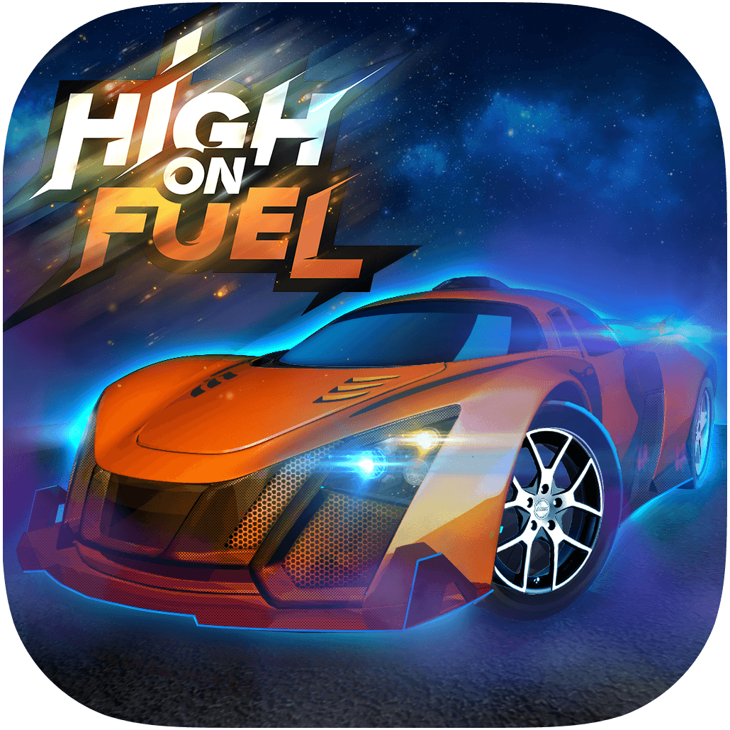Racing Game Logo - High On Fuel Logo Design