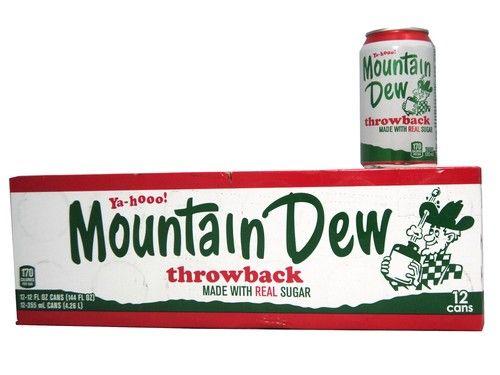 Mountain Dew Throwback Logo - FRESH 12 Pk Mountain Dew Throwback - Soda Emporium | Buy Soda Pop ...