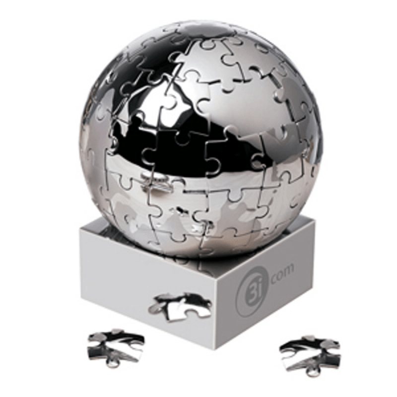 Puzzle Globe Logo - World Puzzle Globe - Puzzles - Beeline Promotional Products Limited